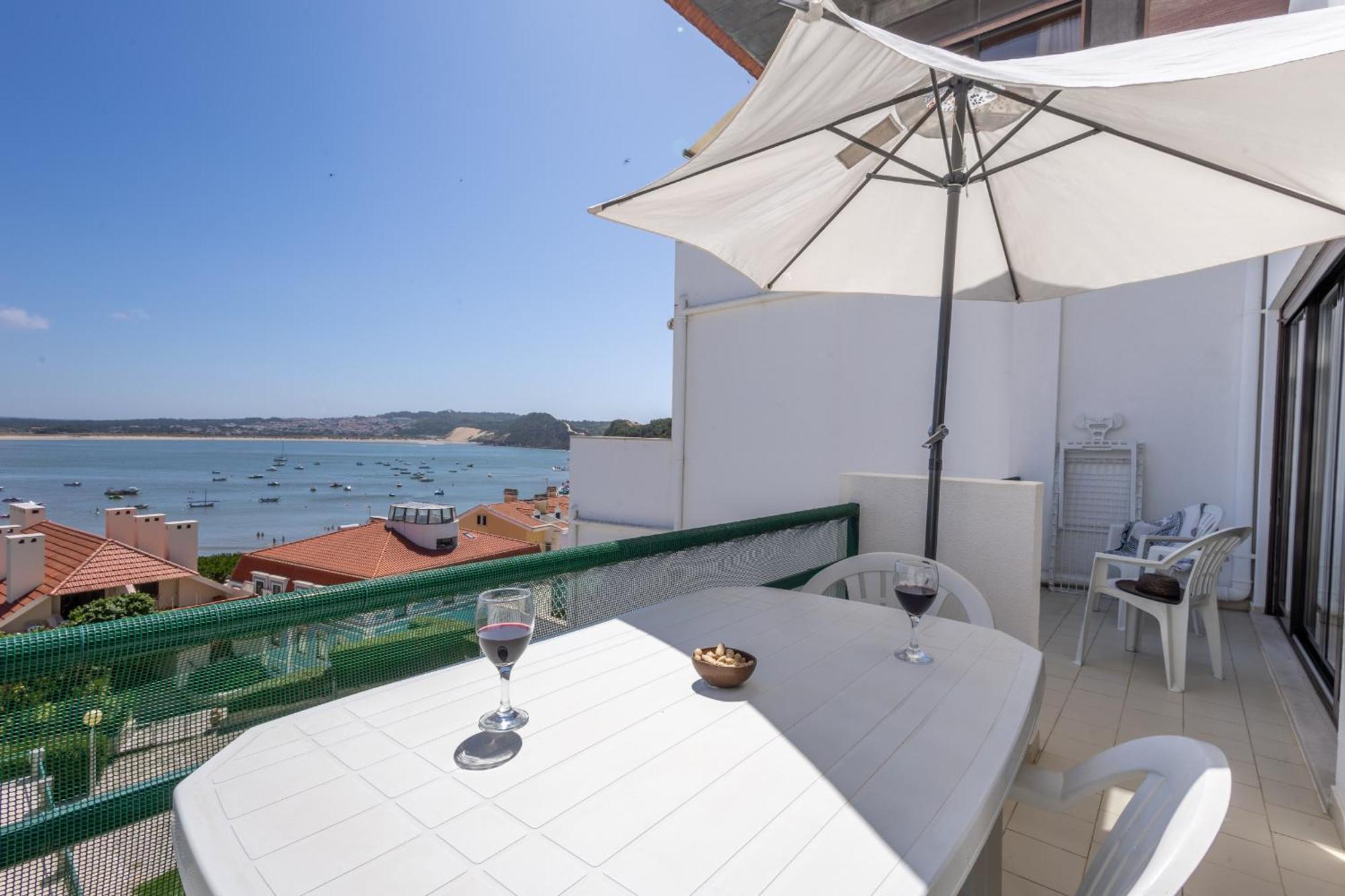 Concha Mar com vista sobre a Baía Apartamento São Martinho do Porto Exterior foto